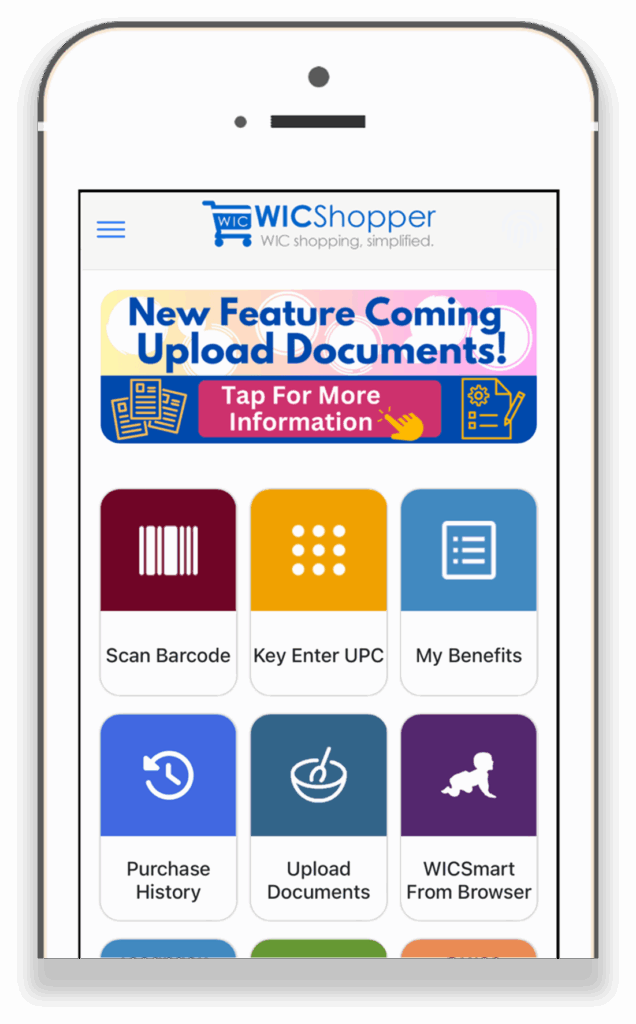 WICShopper Homescreen